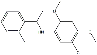 5-chloro-2,4-dimethoxy-N-[1-(2-methylphenyl)ethyl]aniline