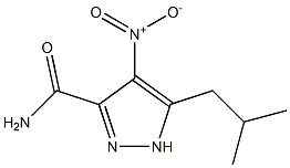 5-isobutyl-4-nitro-1H-pyrazole-3-carboxamide Struktur