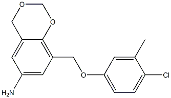 8-(4-chloro-3-methylphenoxymethyl)-2,4-dihydro-1,3-benzodioxin-6-amine