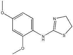 N-(2,4-dimethoxyphenyl)-4,5-dihydro-1,3-thiazol-2-amine Struktur