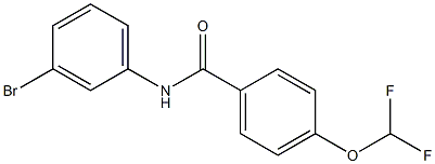 N-(3-bromophenyl)-4-(difluoromethoxy)benzamide Structure