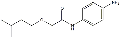N-(4-aminophenyl)-2-(3-methylbutoxy)acetamide Struktur