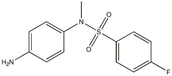 N-(4-aminophenyl)-4-fluoro-N-methylbenzene-1-sulfonamide Struktur