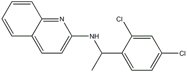 N-[1-(2,4-dichlorophenyl)ethyl]quinolin-2-amine Struktur
