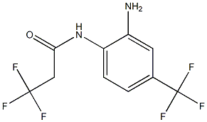 N-[2-amino-4-(trifluoromethyl)phenyl]-3,3,3-trifluoropropanamide Struktur