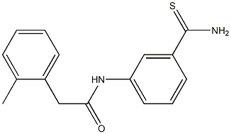 N-[3-(aminocarbonothioyl)phenyl]-2-(2-methylphenyl)acetamide Struktur