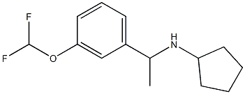 N-{1-[3-(difluoromethoxy)phenyl]ethyl}cyclopentanamine Structure