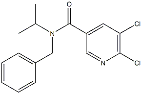 N-benzyl-5,6-dichloro-N-(propan-2-yl)pyridine-3-carboxamide