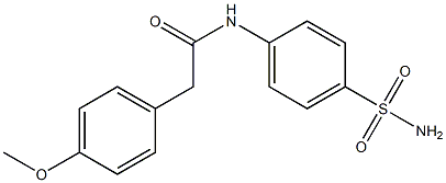 N-[4-(aminosulfonyl)phenyl]-2-(4-methoxyphenyl)acetamide Struktur