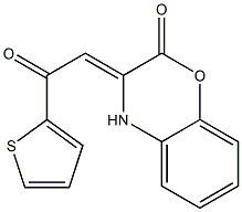 3-[2-oxo-2-(2-thienyl)ethylidene]-3,4-dihydro-2H-1,4-benzoxazin-2-one Structure