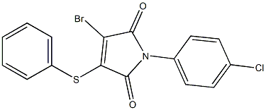 1-(4-Chlorophenyl)-3-phenylthio-4-bromo-1H-pyrrole-2,5-dione Structure