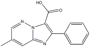 2-Phenyl-7-methylimidazo[1,2-b]pyridazine-3-carboxylic acid Struktur