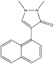 1,2-Dimethyl-4-(1-naphtyl)-1H-pyrazol-3(2H)-one Structure