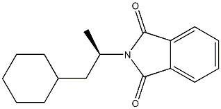(-)-N-[(R)-2-Cyclohexyl-1-methylethyl]phthalimide Structure