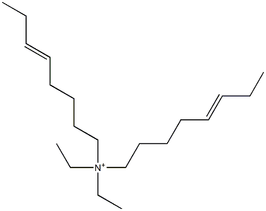 N,N-Diethyl-N,N-di(5-octenyl)aminium Structure