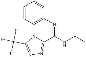 4-Ethylamino-1-trifluoromethyl[1,2,4]triazolo[4,3-a]quinoxaline Struktur