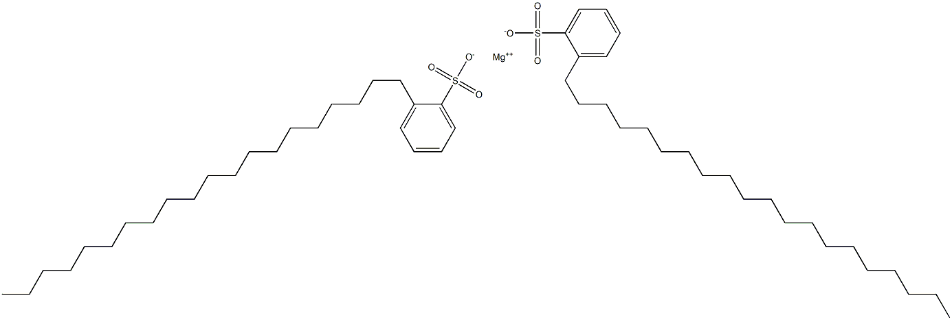 Bis(2-icosylbenzenesulfonic acid)magnesium salt Structure