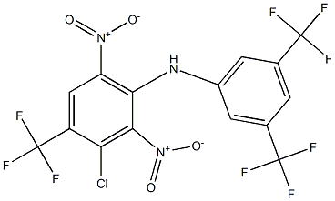 3-Chloro-4-trifluoromethyl-2,6-dinitro-N-[3,5-bis(trifluoromethyl)phenyl]benzenamine