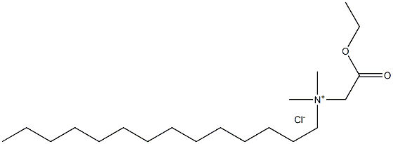 N-Ethoxycarbonylmethyl-N,N-dimethyltetradecylammonium chloride Struktur