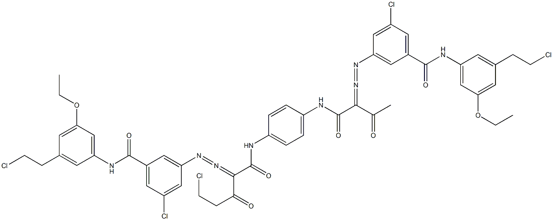 3,3'-[2-(Chloromethyl)-1,4-phenylenebis[iminocarbonyl(acetylmethylene)azo]]bis[N-[3-(2-chloroethyl)-5-ethoxyphenyl]-5-chlorobenzamide]