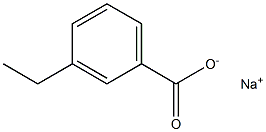 3-Ethylbenzoic acid sodium salt Struktur