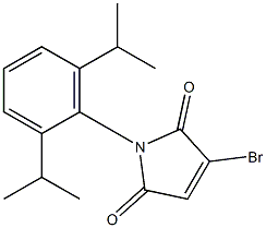 2,5-Dihydro-1-(2,6-diisopropylphenyl)-3-bromo-1H-pyrrole-2,5-dione Structure