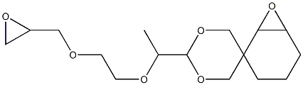 7,8-Epoxy-3-[1-[2-(glycidyloxy)ethoxy]ethyl]-2,4-dioxaspiro[5.5]undecane Struktur