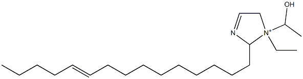 1-Ethyl-1-(1-hydroxyethyl)-2-(10-pentadecenyl)-3-imidazoline-1-ium Struktur