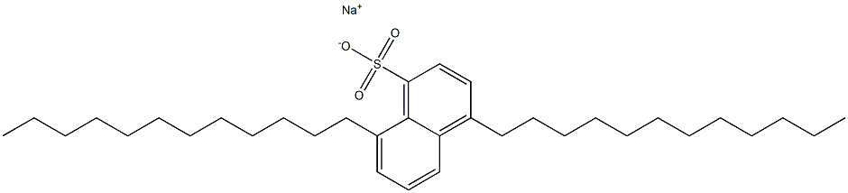 4,8-Didodecyl-1-naphthalenesulfonic acid sodium salt Structure