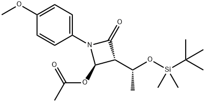 (3R,4R)-4-(Acetyloxy)-3-[(1R)-1-[[(1,1-dimethylethyl)dimethylsilyl]oxy]ethyl]-1-(4-methoxyphenyl)-2-azetidinone|(3R,4R)-4-(Acetyloxy)-3-[(1R)-1-[[(1,1-dimethylethyl)dimethylsilyl]oxy]ethyl]-1-(4-methoxyphenyl)-2-azetidinone