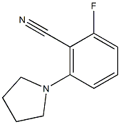 2-fluoro-6-tetrahydro-1H-pyrrol-1-ylbenzonitrile Structure