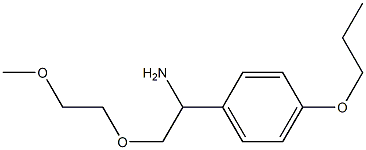 1-[1-amino-2-(2-methoxyethoxy)ethyl]-4-propoxybenzene Structure