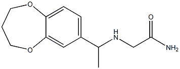 2-{[1-(3,4-dihydro-2H-1,5-benzodioxepin-7-yl)ethyl]amino}acetamide Structure
