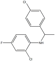2-chloro-N-[1-(4-chlorophenyl)ethyl]-4-fluoroaniline