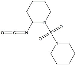 2-isocyanato-1-(piperidine-1-sulfonyl)piperidine Struktur
