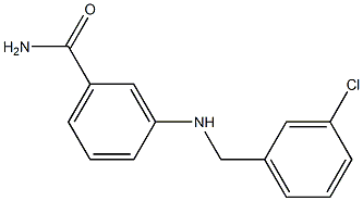 3-{[(3-chlorophenyl)methyl]amino}benzamide