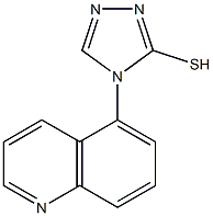4-(quinolin-5-yl)-4H-1,2,4-triazole-3-thiol Struktur