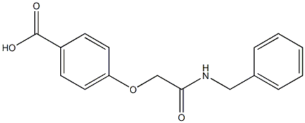 4-[(benzylcarbamoyl)methoxy]benzoic acid Structure