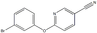 6-(3-bromophenoxy)nicotinonitrile Structure