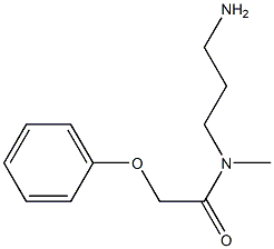 N-(3-aminopropyl)-N-methyl-2-phenoxyacetamide Struktur