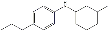 N-(3-methylcyclohexyl)-4-propylaniline Struktur