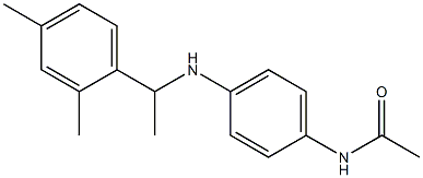 N-(4-{[1-(2,4-dimethylphenyl)ethyl]amino}phenyl)acetamide Struktur