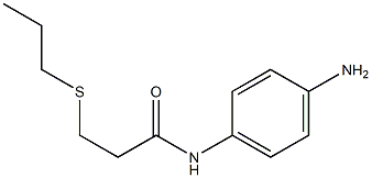 N-(4-aminophenyl)-3-(propylsulfanyl)propanamide Struktur