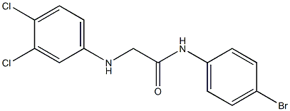N-(4-bromophenyl)-2-[(3,4-dichlorophenyl)amino]acetamide Struktur