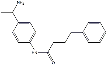 N-[4-(1-aminoethyl)phenyl]-4-phenylbutanamide Struktur