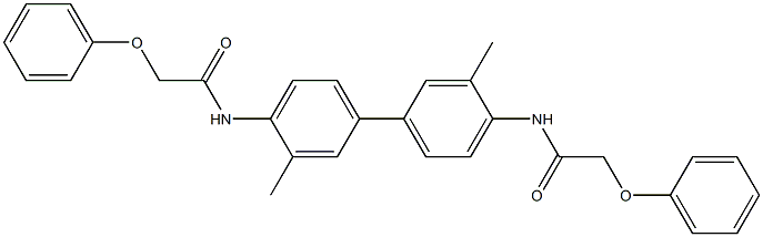 N-{3,3'-dimethyl-4'-[(2-phenoxyacetyl)amino][1,1'-biphenyl]-4-yl}-2-phenoxyacetamide Struktur