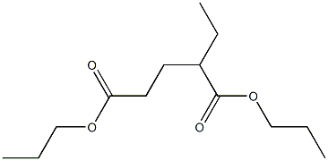 2-Ethylglutaric acid dipropyl ester Struktur