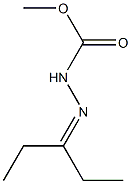 2-(1-Ethylpropylidene)hydrazinecarboxylic acid methyl ester Struktur