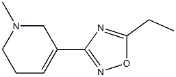 5-Ethyl-3-[(1,2,5,6-tetrahydro-1-methylpyridin)-3-yl]-1,2,4-oxadiazole Struktur