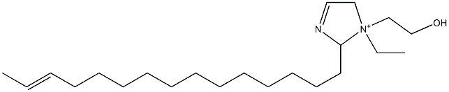 1-Ethyl-1-(2-hydroxyethyl)-2-(13-pentadecenyl)-3-imidazoline-1-ium Structure